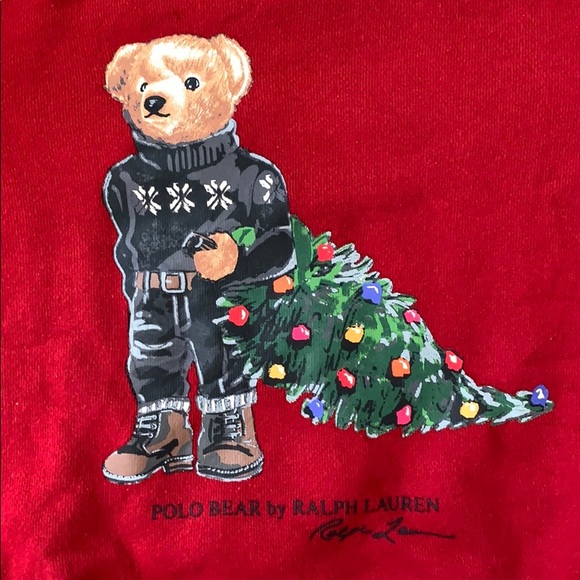 Polo Bear Christmas Sweater Rare Find 